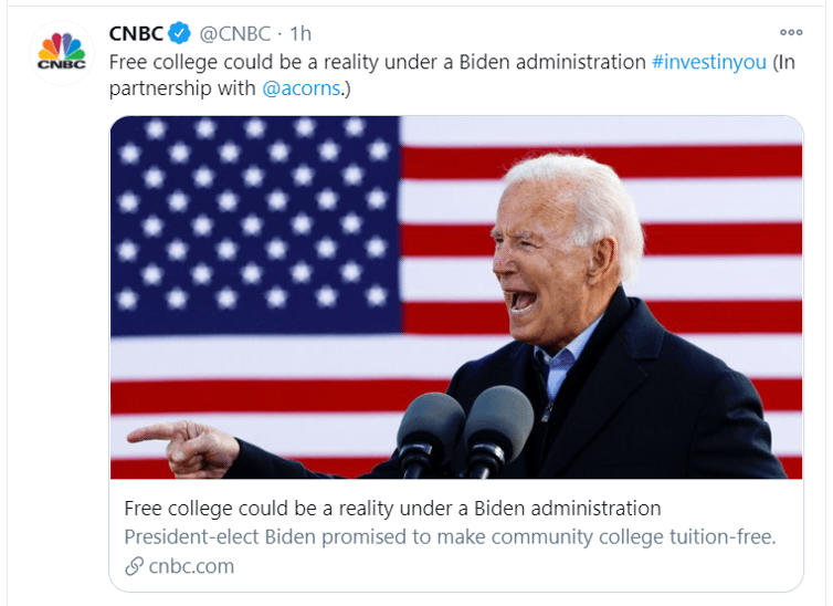 free college tweet