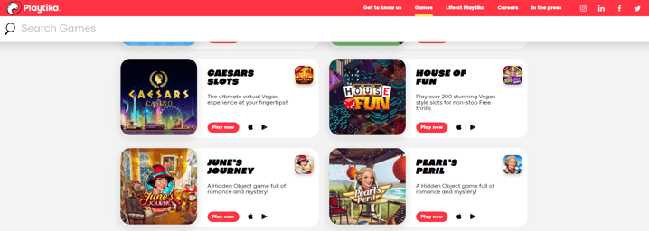 playtika website