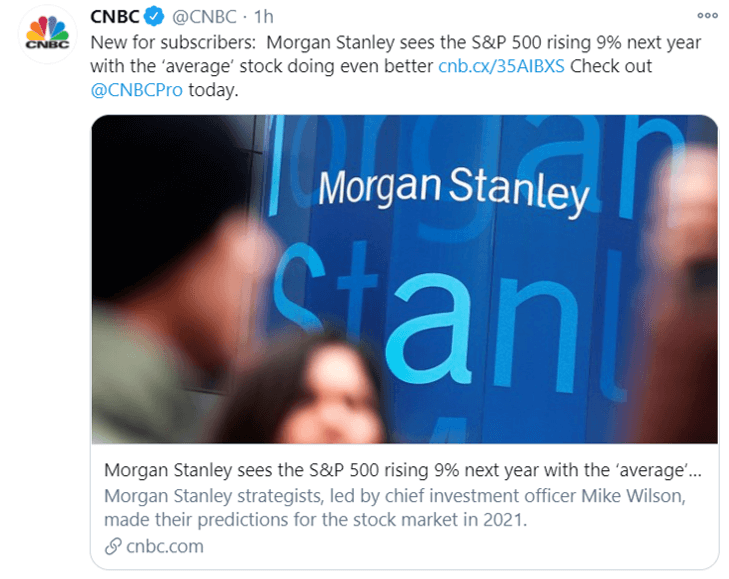 morgan stanley 9% tweet
