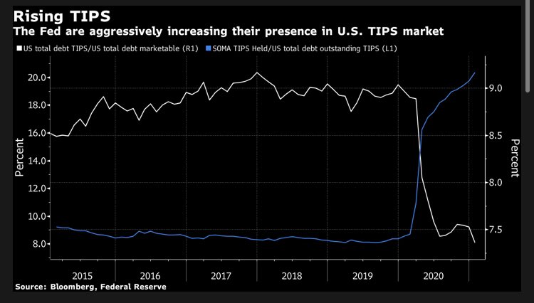 Add TIPS to the list of markets distorted by the Fed