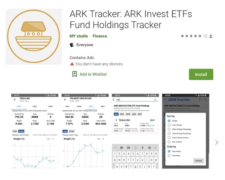 ARK Tracker App 