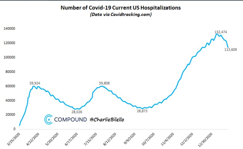 Covid hospitalizations in the US 