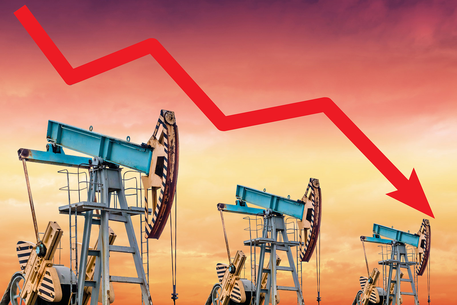 Oil price turns negative